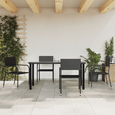 Jacinta 4 - Person Patio Dining Set with Rectangular Table