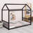 Montessori Floor Bed Frame With House-Shaped Silhouette-769446077-769446083