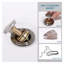 Drain escamotable avec trop-plein et panier-filtre pour lavabos vasques, acier inoxydable nickel brossé