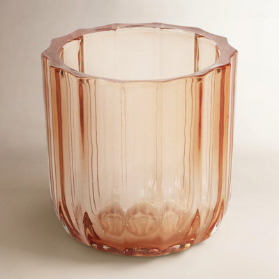Janeisy 3.5" W Ribbed Glass Votive Holder (Set of 6) 