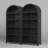 29.5" Wide - 5-Shelf Arched Storage Cabinet With Tri-Color Sensor Light (Set Of 2)-791072393