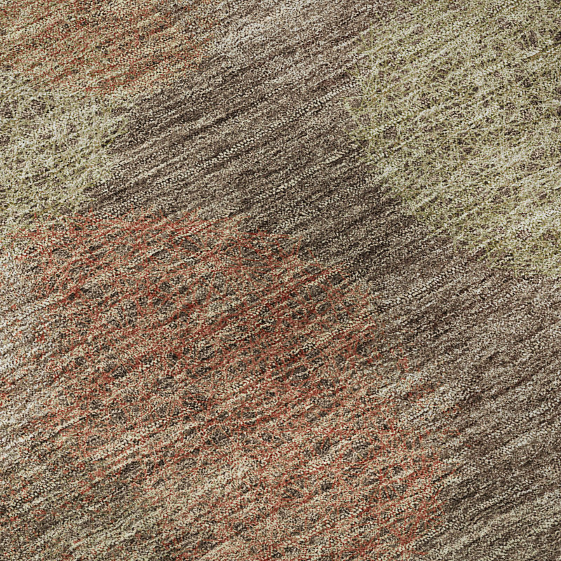 Premium Machine Washable Prisco Brown Rug, Rectangle 1'8" x 2'6"