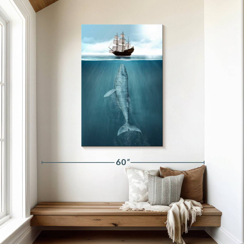 Brampt Large Whale, 45" H x 30" W