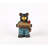 Bear Holds Bird Bath with Cardinal Statue