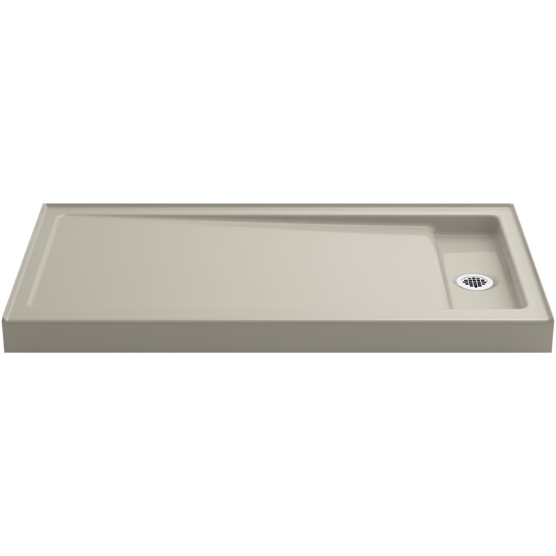Bellwether Single Threshold Shower Base, Sandbar, Right