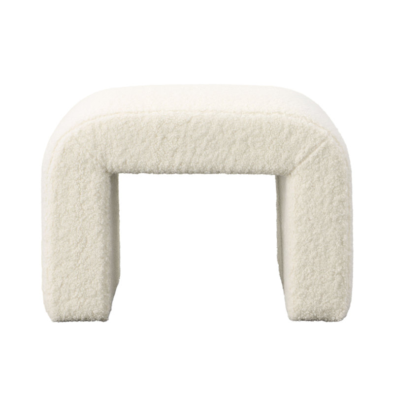 Banc rembourré en imitation peau de mouton Heylee