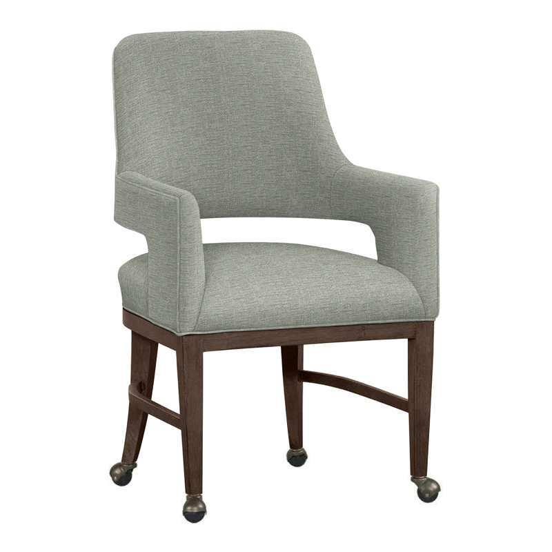 Chaise avec accoudoirs Josie, Mastic 3152, Noisette