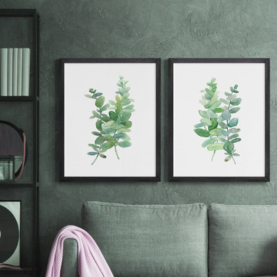 Eucalyptus I - Toile avec cadre de qualité supérieure - Prêt à être accroché