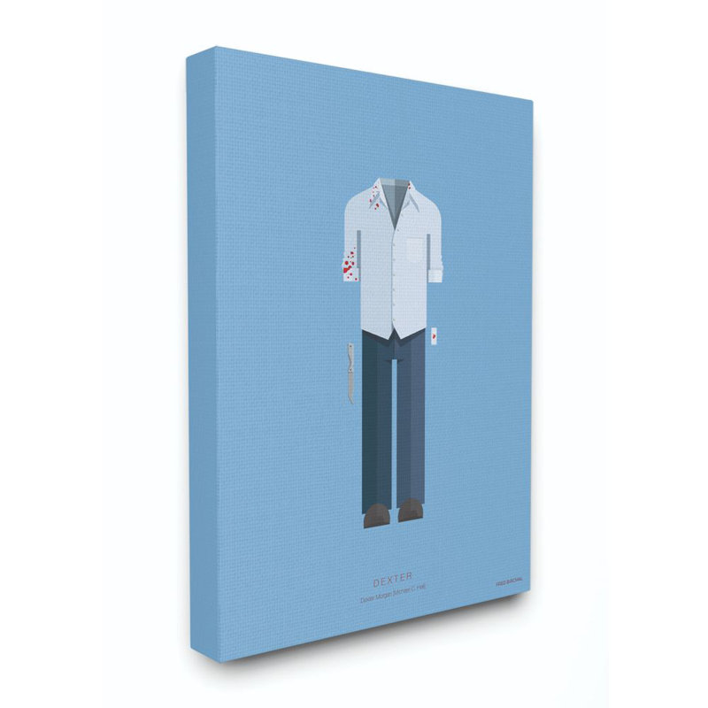 « dexter célèbre people personnages style design », impression sur toile, H 20 po x l 16 po, Toile tendue