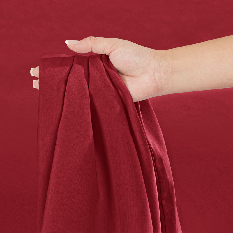 Premium Microfiber Fitted Sheet, California King Fitted Sheet, Burgundy Red