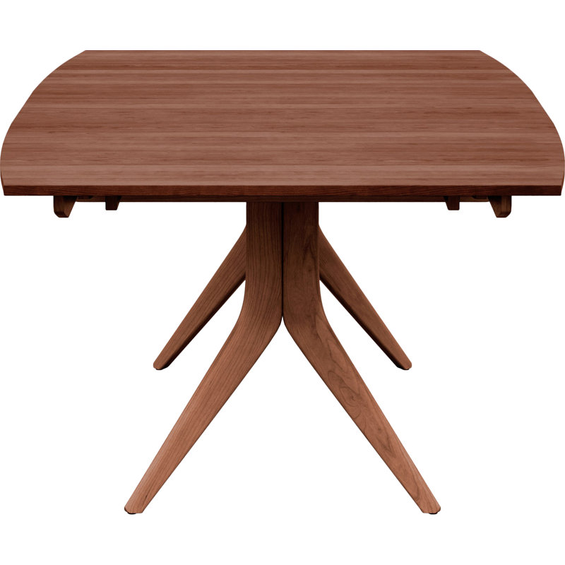Catalina Trestle Extensions Table, Cognac Cherry, 30" H x 72" L x 46" W