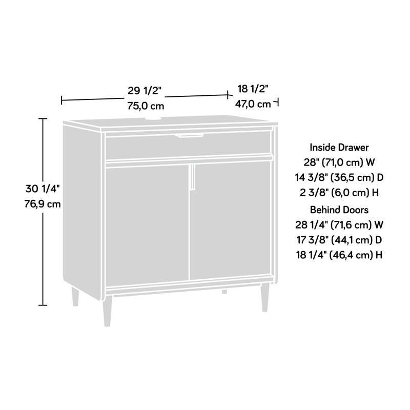 Gerrod Accent Cabinet, Dark Walnut