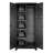 Metal Storage Cabinet, 70.6 in Rolling Steel Garage Cabinet with Adjustable Shelves, 2 Magnetic Doors, Hanging Rod & 3 Rod Hooks, 5 Tiers Lockable Tool Storage for Pantry, Warehouse, Basement