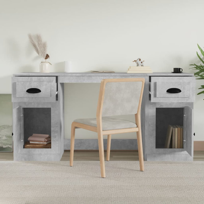 Eatontown Computer Desk, Concrete Grey