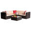 Ensemble de conversation modulaire avec coussins 5 pièces Chesterle-1312737799