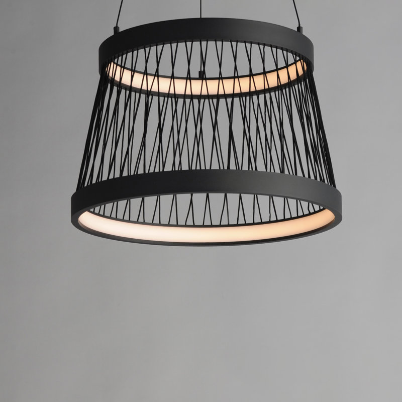Luminaire suspendu à métier à tisser, H 20 po x l 18,75 po x P 18,75 po
