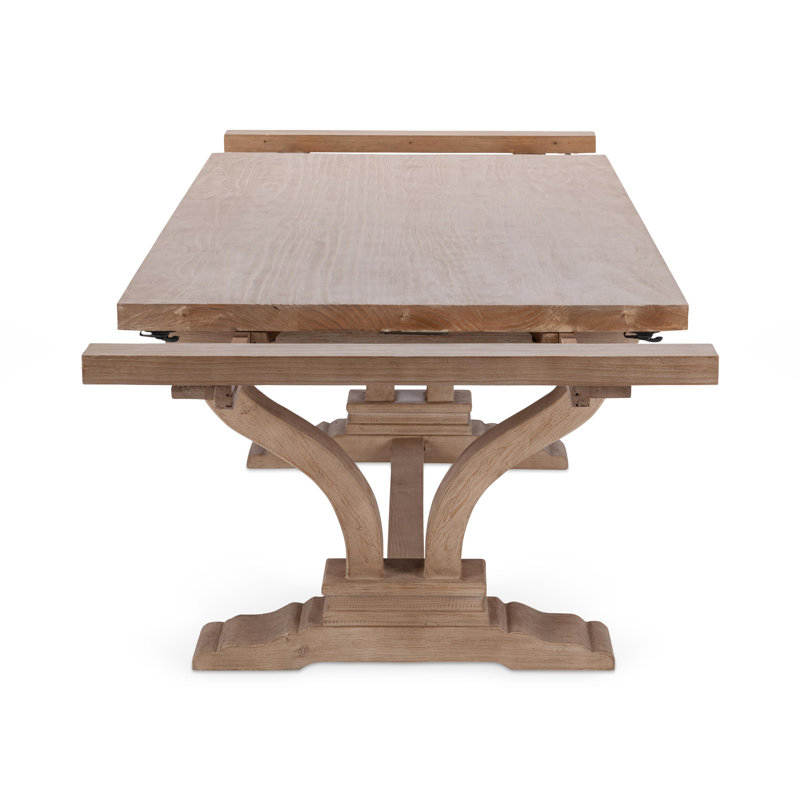 Albert Extendable Dining Table, Antique Beige
