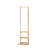 360° Rotating 69"X20" Multifunctional Full Length Mirror With Hook Storage Rack Coat Rack With Mirror Solid Wood Floor Mirror Bedroom Living Room Cloakroom Space Saving (Natural Wood)