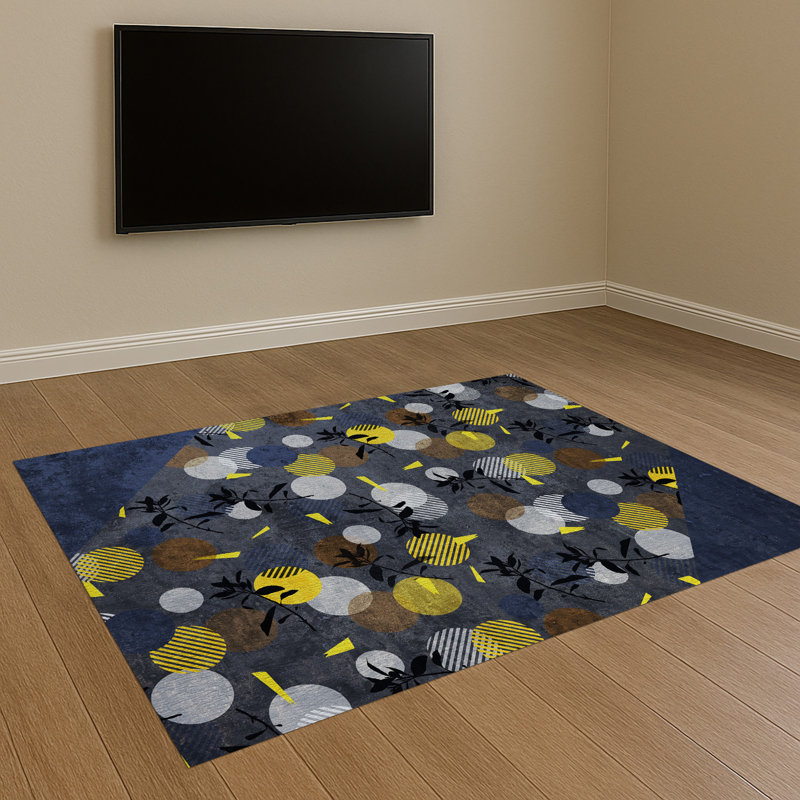 Geometric Area Rug, Rectangle 140 x 200 cm