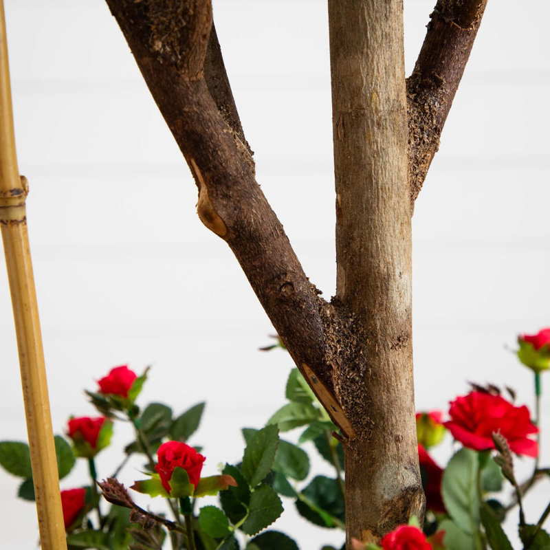 Mini Rose Topiary Silk Tree
