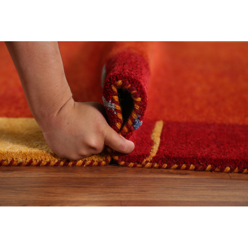 Tapis orange orange Gabbeh