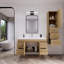 Ensemble de meuble-lavabo simple mural 47 po Bastos-791272373
