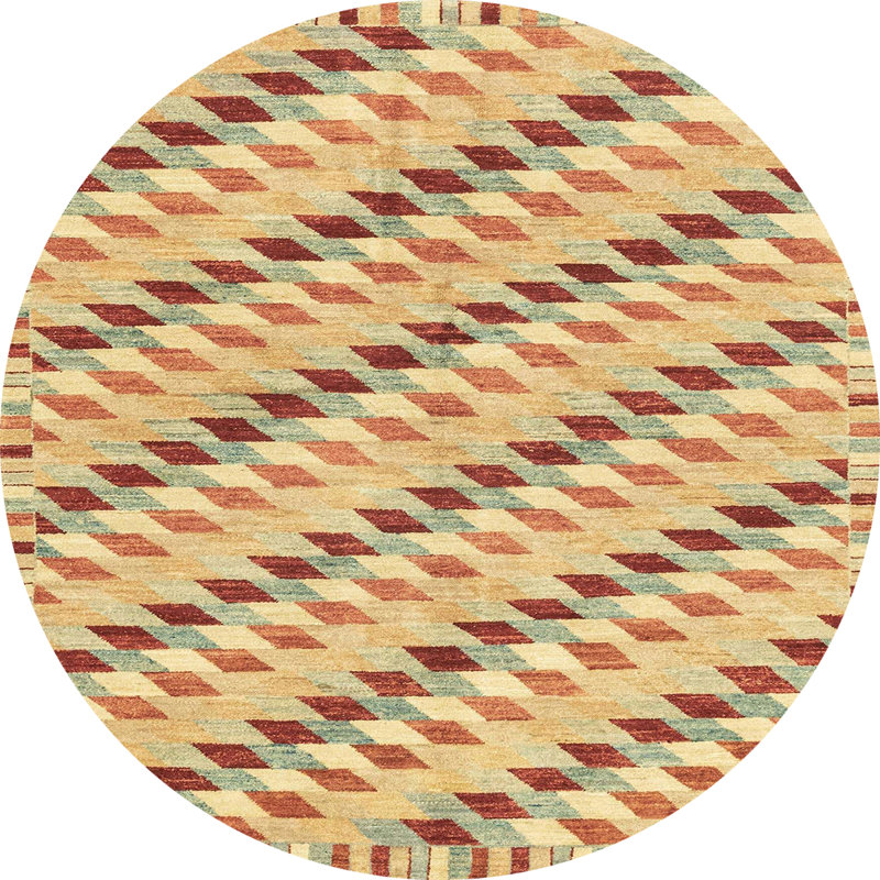 Tapis abstrait moderne 3423, Rond 5 pi