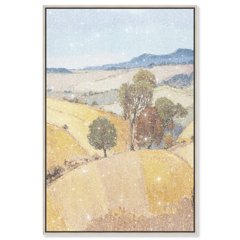 From Home Canvas Landscape & Nature Print by Oliver Gal, Black Frame, 10 x 15, 25"H x 37"W, Silver Floater Frame