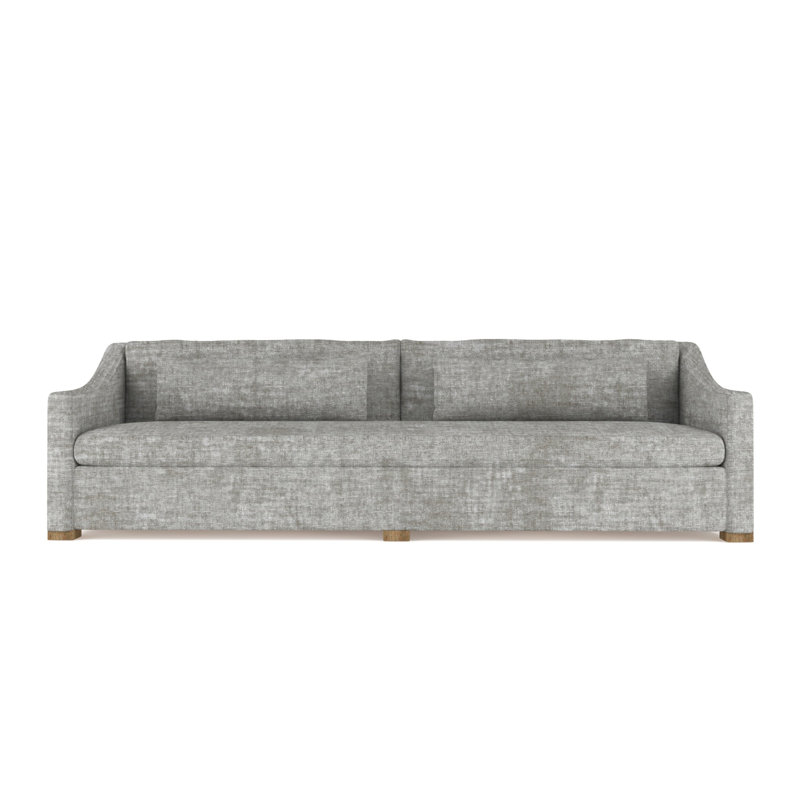 Crosby Slope Arm Sofa, 32.5" H x 108" W x 43" D, Vintage Leather Chocolate, Weathered