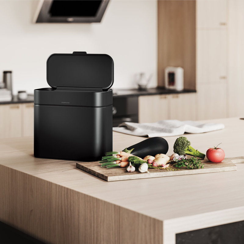 Simplehuman 4L Compost Caddy, Matte Black