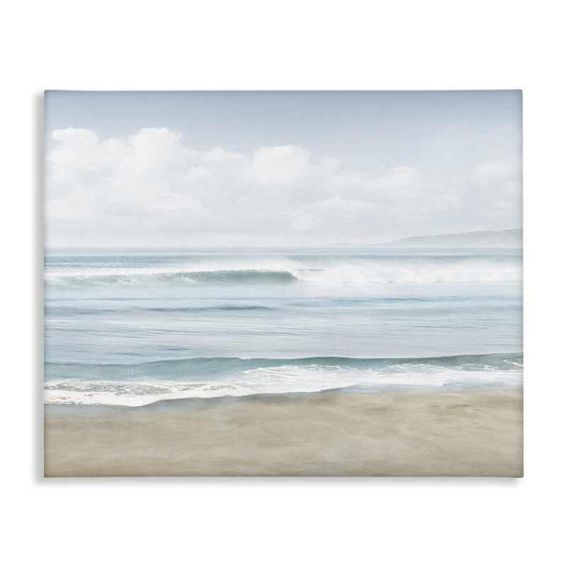 Toile apaisante sur les vagues de la plage par Mike Calascibetta, H 30 po x l 40 po