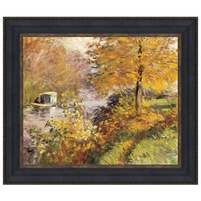 " The Studio Boat, 1874 " by Claude Monet