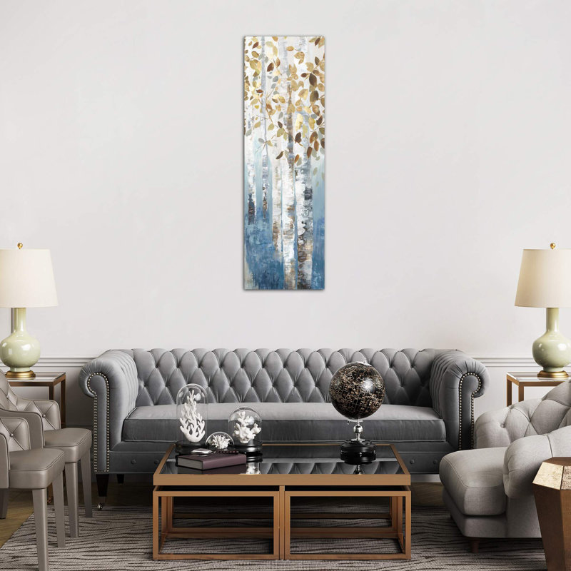 New Path IV by Allison Pearce - Painting on Canvas, No Frame, 30.48 cm H x 91.44 cm W x 1.91 cm D