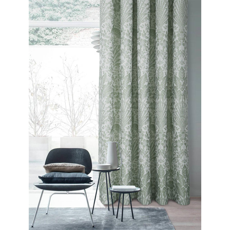 Emily-Jane Room Darkening Curtain, 117 x 137cm, Sage