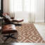 Tapis beige / brun en polypropylène tissé à la machine Carpet-2127891521