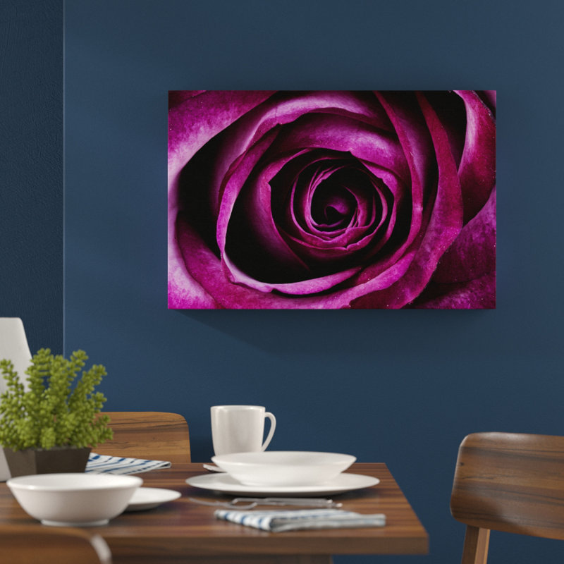 Purple Rose Photographic - Wrapped Canvas, 35cm H x 50cm W