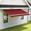 Retractable Patio Awning Shelter UV Protection, 2.5mx2m