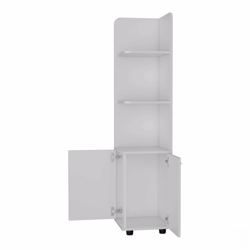 Grande armoire de rangement 2 portes 4 tablettes