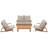  Outdoor 4-piece Patio Conversation Set