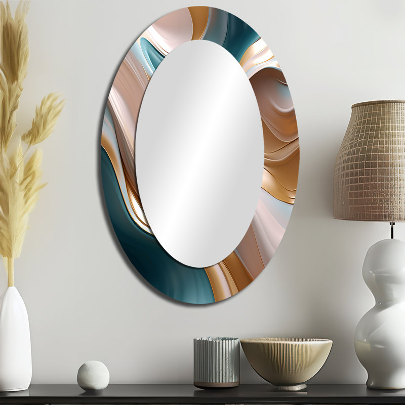 Miroir mural moderne Tender Wave Harmony, 36 po x 24 po