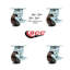 4 Inch Polyurethane Caster Set with Roller Bearings and Brake/Swivel Lock SCC|SCC-30CS420-PPUR-TLB-BSL-4