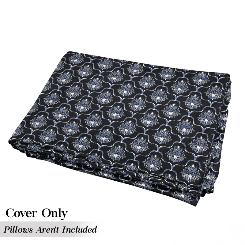 Housse de coussin d'extérieur Royal Swirls Curvy Tile, H 2 po x l 36 po x P 88 po