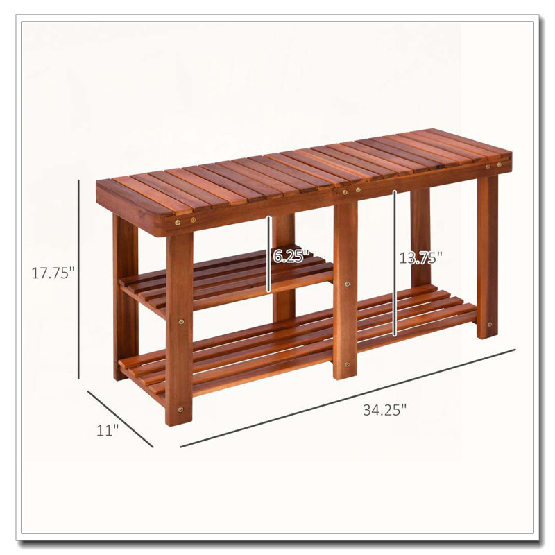 The 3 tier shoe rack bench