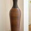 Vases sur pied de 39 po de hauteur avec élégantes finitions bicolores brun foncé