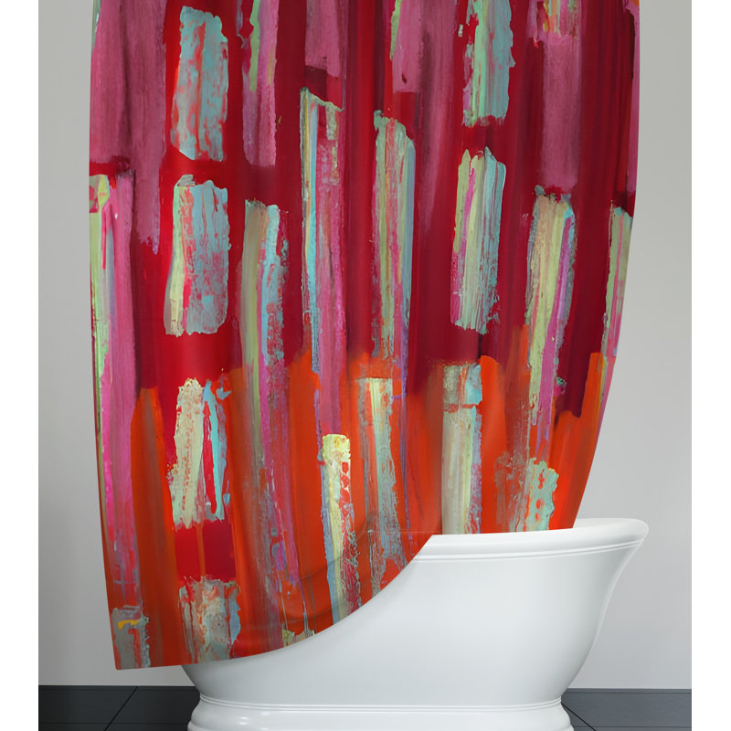 Coas Abstract Shower Curtain, 83" H x 70" W