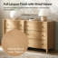 Commode incurvée à 6 tiroirs Elfine Sabise Farmhouse