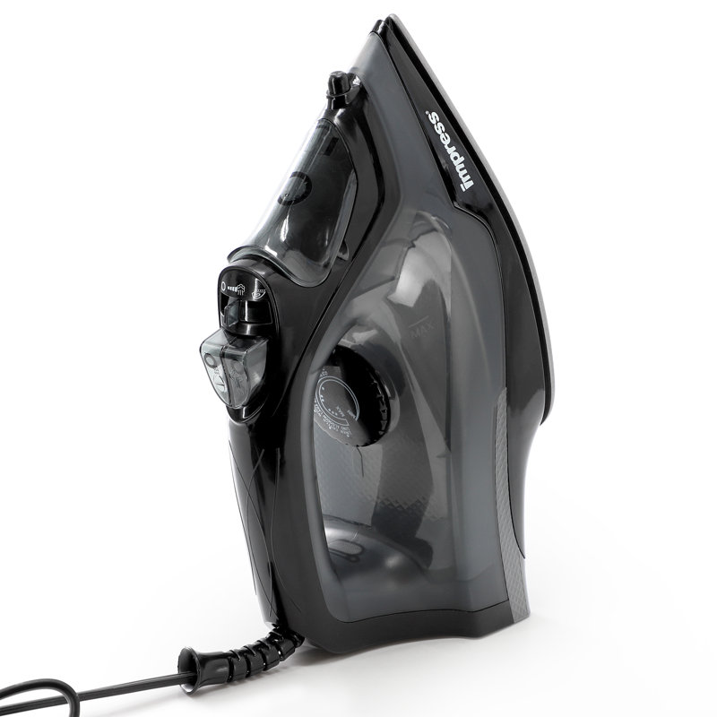HomeStyle Entertaining Mid-Sized Spray Steam and Dry Iron with Nonstick Soleplate, Black