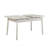 Modern Extendable Dining Table & Chairs Set (4 Pieces), White & Stone, 47.2 x 29.5 x 29.5 inches | 100% Melamine Coated Particle Board, 0.71 inches Thick | Includes 2 Velvet Foam Chairs & 1 Bench, Stylish & Functional Design-1263090385-1263090390-1263090391