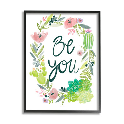 Couronne de fleurs de cactus «Be You» Western par Dessert - Art graphique