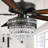 52"/62"/72“ Crystal Ceiling Fan Fandelier With Lights And Remote Control,6-Speed Reversible Quiet DC Motor -1604326138-1606101329